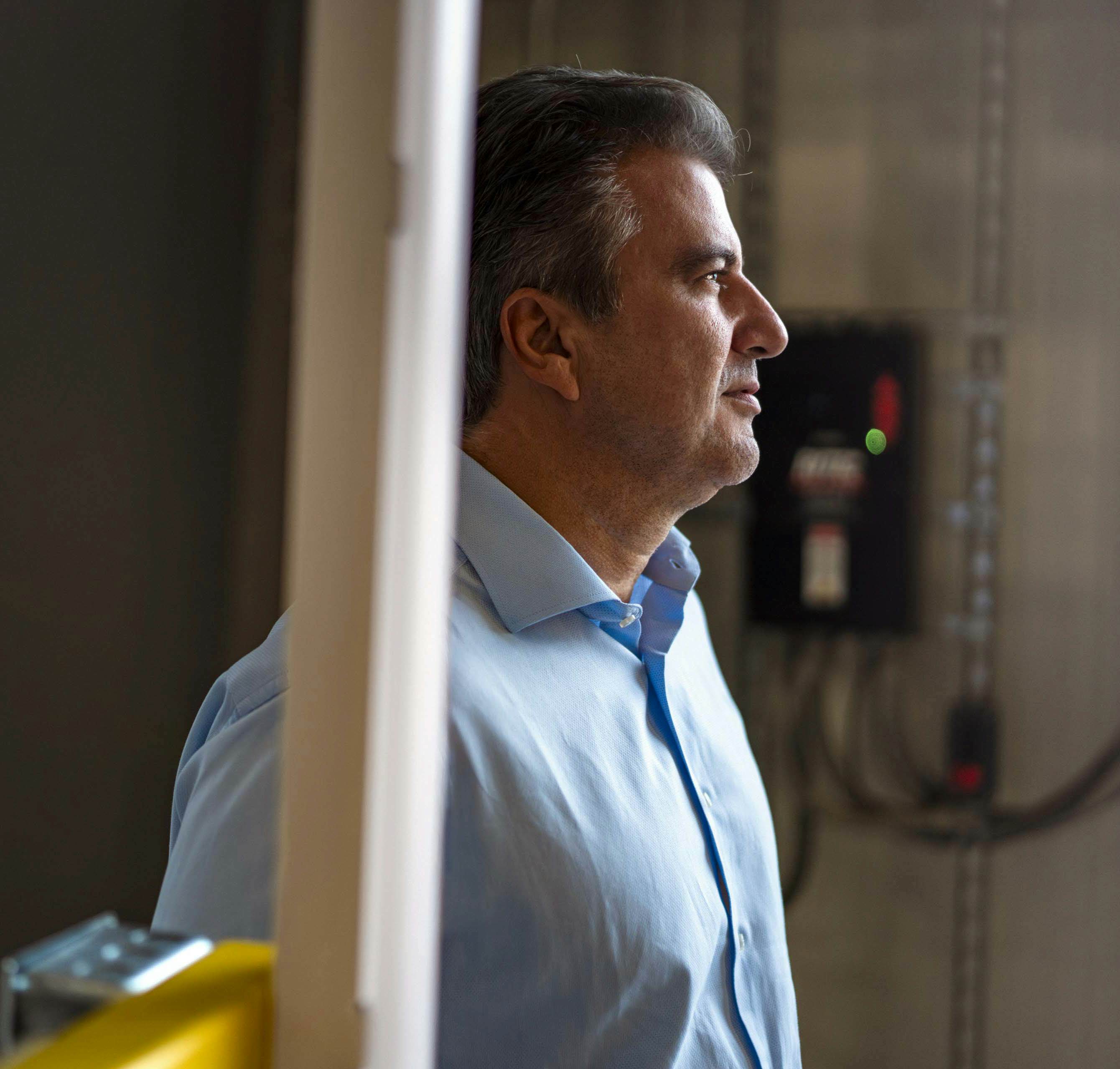 Close up shot of an employee