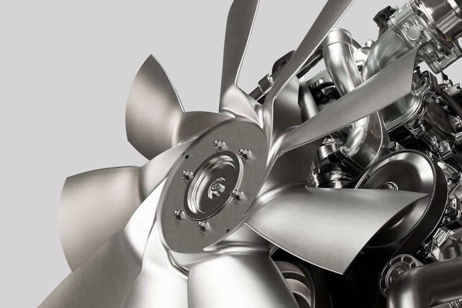 International S13 Powertrain Close Up of Fan Blades