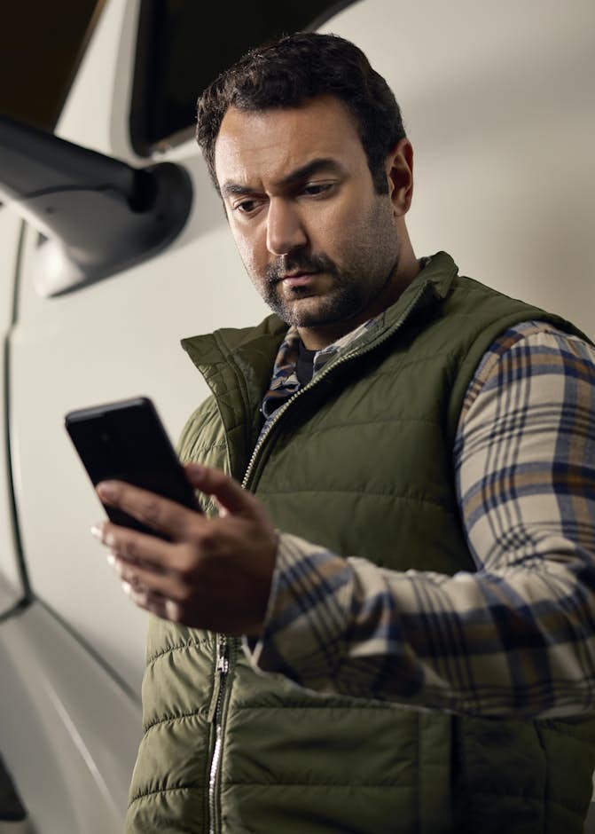 A person looking at a phone