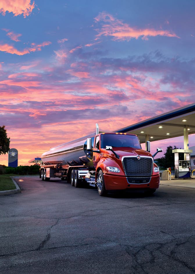 International LT Series tanker truck