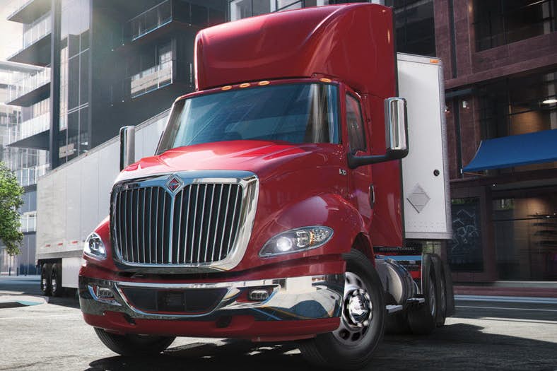 RH Series Semi Truck On Street